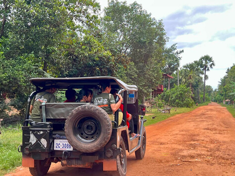 Cambodia jeep