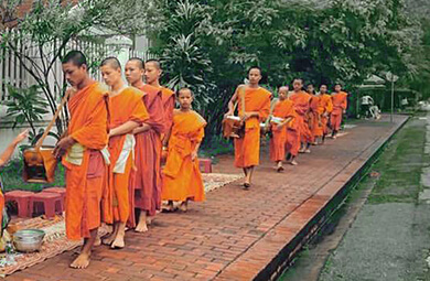 Luang Prabang Alms Offering