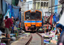 Maeklong Railway market