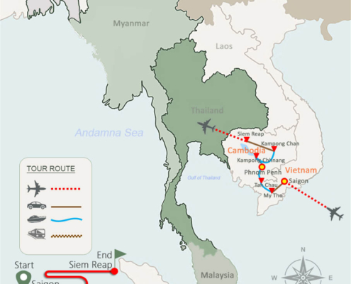 Vietnam Cambodia & Mekong Cruise 12 Days