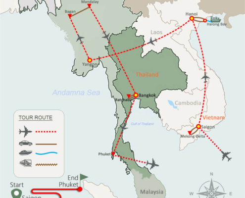 Vietnam Myanmar & Thailand Tour 19 Days