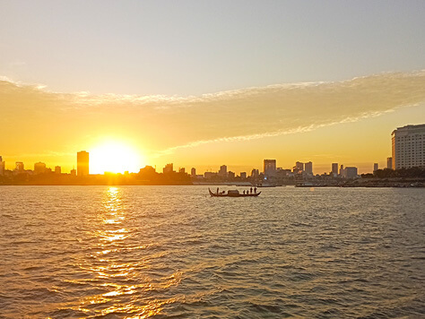 Phnom Penh Mekong sunset boat cruise