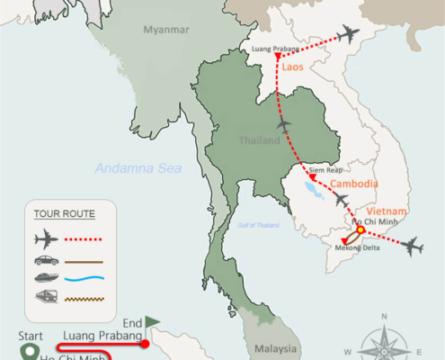 Vietnam, Cambodia and Laos Tour 1 Week